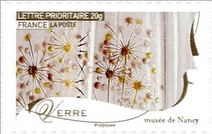 Stamp, Glass, France,  
