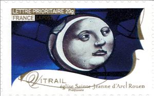 Stamp, Stained glass, France,  , Stained-glass