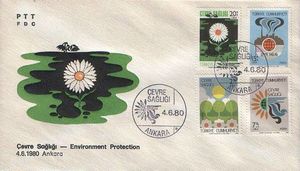 First Day Cover, Environmental Protection (FDC), Turkey,  