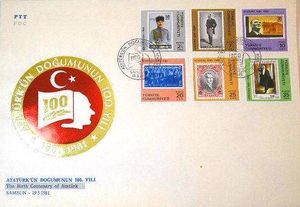 First Day Cover, 100.Birth Anniversary of Ataturk (FDC), Turkey,  