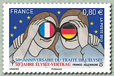 Emission commune France-Allemagne Fiftieth anniversary of th