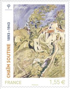 Stamp, Chaïm Soutine, France,  