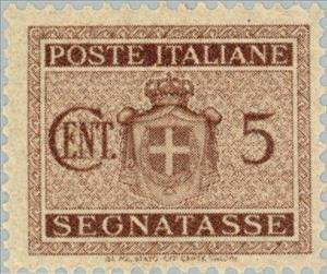 Stamp, Savoy coat of arms without bundles, Italy,  