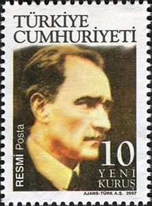 Stamp, K.Ataturk, Politician and Head of State, Turkey,  