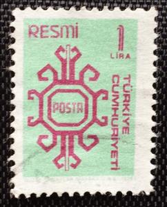 Stamp, On Service, Turkey,  
