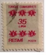 Stamp, On Service, Turkey,  