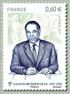 Stamp, Gaston Monnerville (1897-1991), France,  