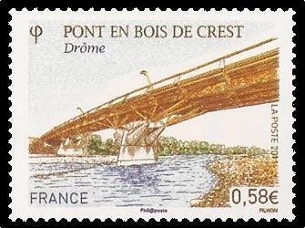 Wood bridge of Crest