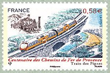100 year anniversary of railway "train des Pignes"