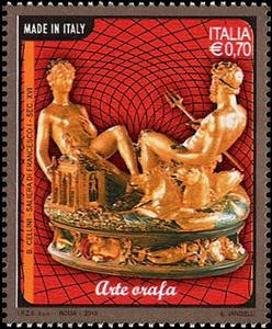 Stamp, Salt Cellar of Francis I, Italy,  