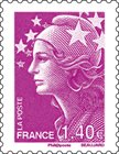 Stamp, Marianne of Beaujard, France,  