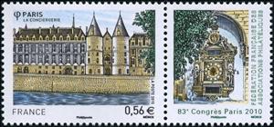 Se-tenant, 83rd Philatelic Congress, France,  