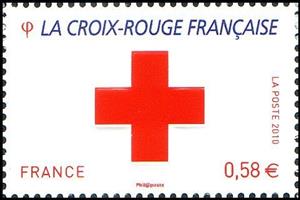 Stamp, La Croix-Rouge française, France,  , Red Cross and Red Crescent