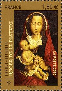 Stamp, Flemish Painters- Roger de la Pasture, France,  , Art