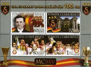 Souvenir Sheet, 100th Anniversary Of Galatasaray (Block), Turkey,  