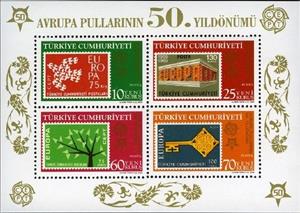 Souvenir Sheet, 50th Of The Europe Stamps (Block), Turkey,  