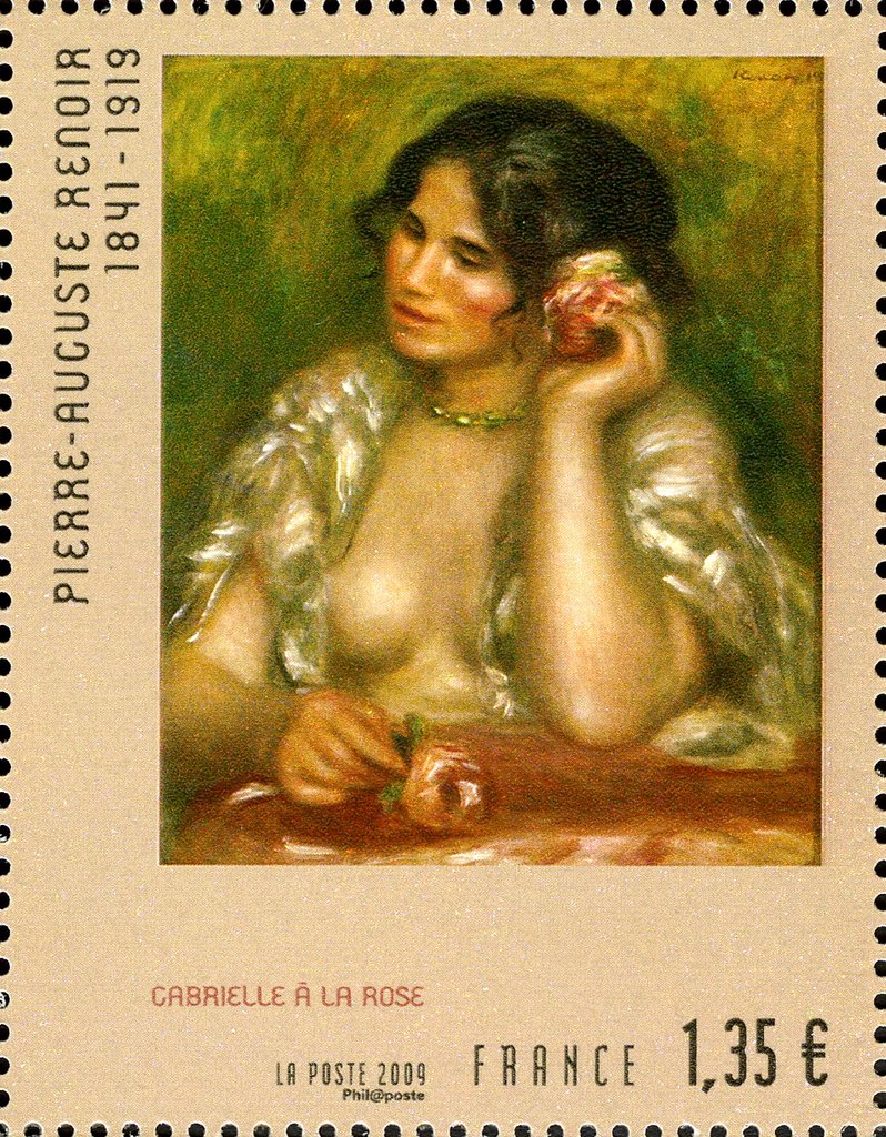 Oeuvre de Renoir - Gabrielle à la rose