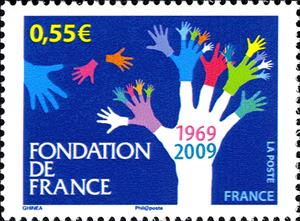 Stamp, Foundation de France, France,  