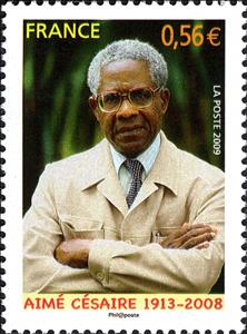 Stamp, Aimé Césaire 1913-2008, France,  , Famous People