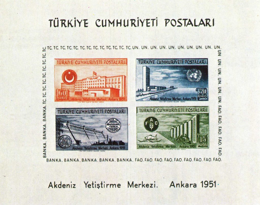 UN Mediterranean Economic Instruction Center, Souvenir Sheet