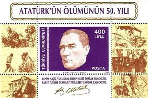 Souvenir Sheet, Souvenir Sheet, Kemal Ataturk, Turkey,  