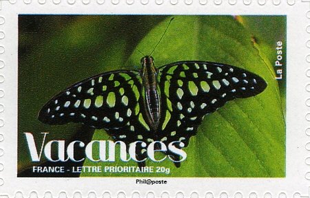 Stamp, Butterfly, France,  , Insects, Butterflies, Animals (Fauna)