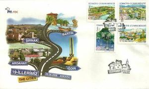 Turkish Provinces - 19 (FDC)