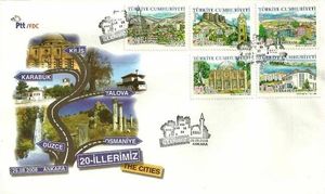 Turkish Provinces - 20 (FDC)