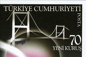 Stamp, Bosphorus Bridge, Turkey,  , Bridges