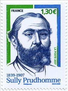 Stamp, Sully Prudhomme (1839-1907), France,  
