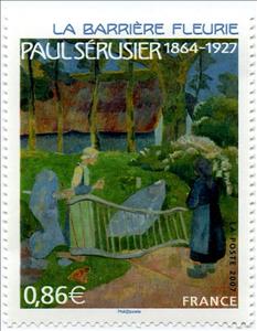 Stamp, Paul Serusier (1864-1927) 'The Flowered Gate', France,  