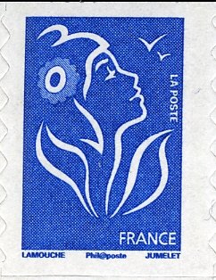 Stamp, Marianne of Lamouche, France,  