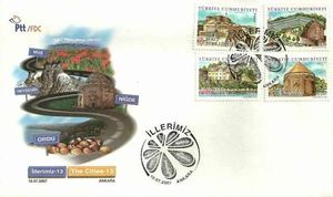 Turkish Provinces - 13 (FDC)