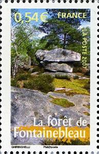 Stamp, Fontainebleau Forest, France,  