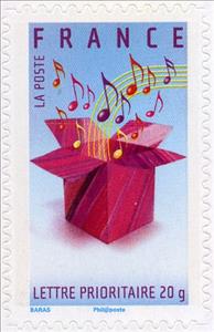 Stamp, Invitation - Thank you, France,  
