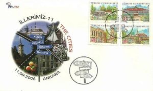 Turkish Provinces, 11 (FDC)