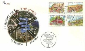 Turkish Provinces, 12 (FDC)