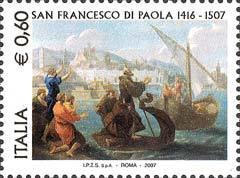 San Francesco di Paola crossing Stretto di Messina, work of