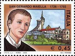 Stamp, St Gerardo Maiella, Italy,  , Religion, Saints, Churches - Cathedrals - Basilicas - Chapels