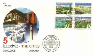 Turkish Provinces, 5 (FDC)
