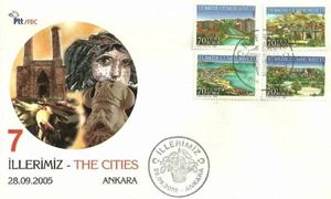 First Day Cover, Turkish Provinces, 7 (FDC), Turkey,  