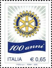 Stamp, Rotary International, Italy,  