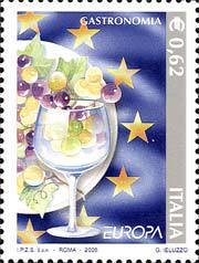 50th issue - Goblet and grapes