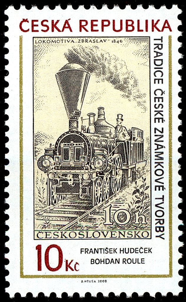 František Hudeček - Stamp of 1956