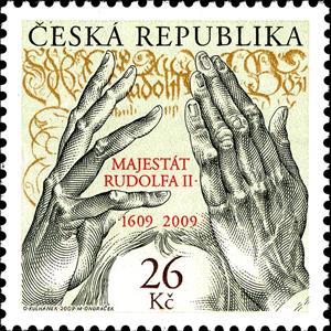 Stamp, 400th Anniversary of the Majesty Letter of Rudolf II., Czech Republic,  , Hands