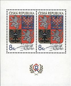Souvenir Sheet, The Great State Emblem of the Czech Republic (sheet), Czech Republic,  , Coats of Arms