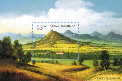 Souvenir Sheet, The České středohoří uplands, Czech Republic,  , Paintings