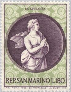 Stamp, Hoop, San Marino,  , Christmas, Paintings