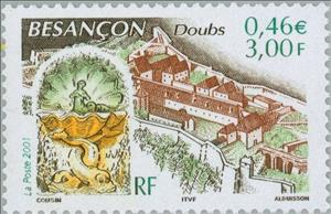 Stamp, Besançon - Doubs, France,  , Tourism, Fortresses / Strongholds