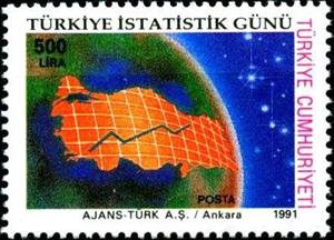 Stamp, Statistics, Turkey,  